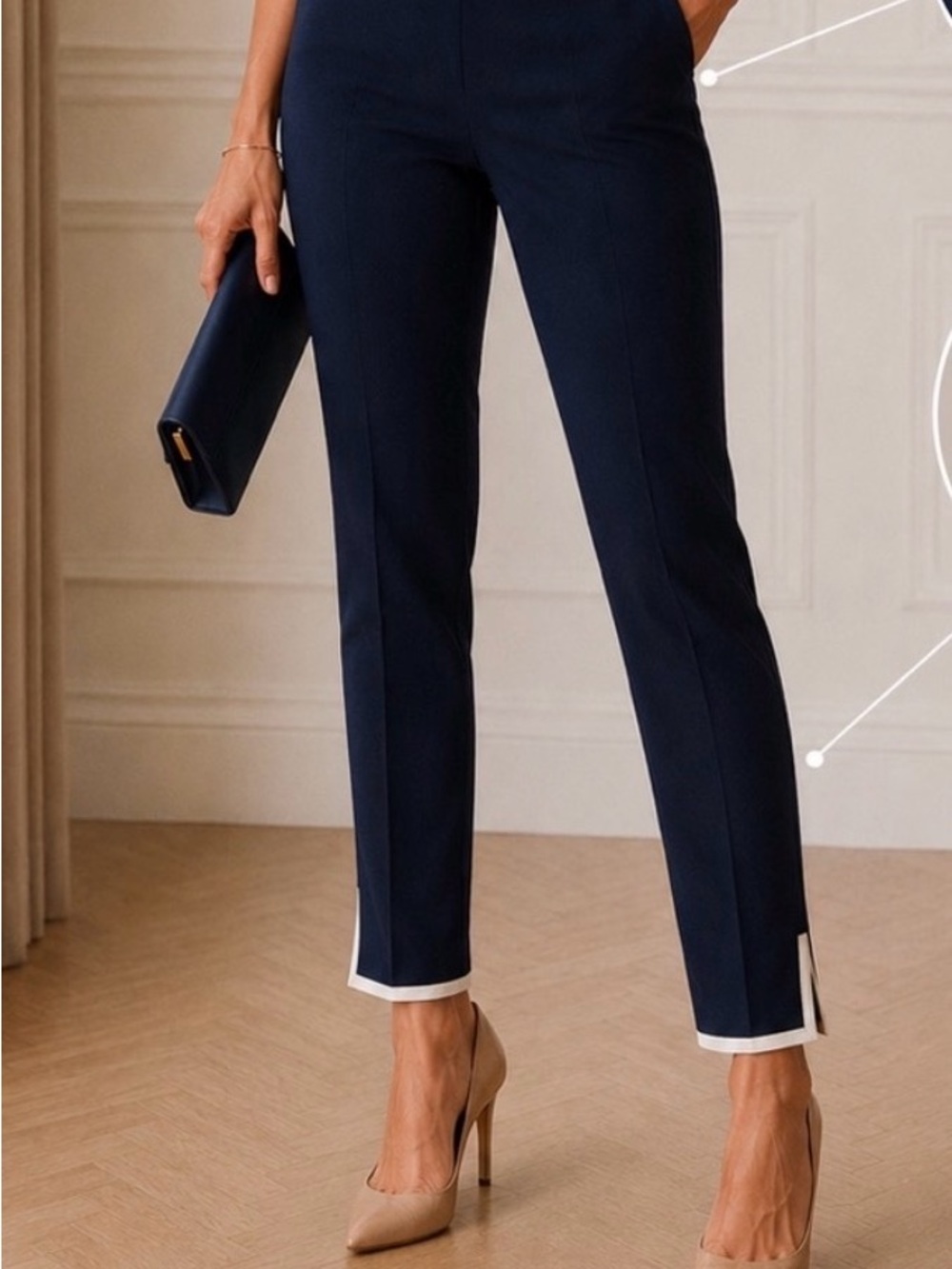 Talbots Navy Slim Dress Pants 209